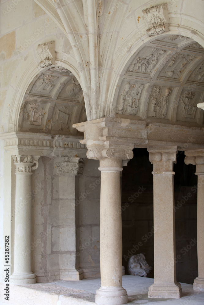 Chapter house of Fontevraud Abbey - Loire Valley , France