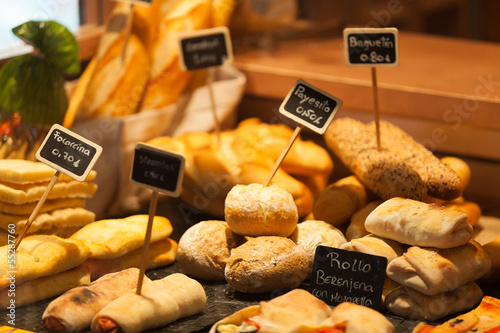 Variety of Bread in a Shop