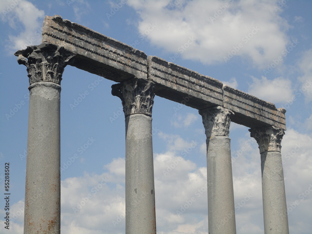 Roman columns in Riez, France.