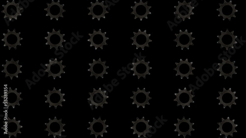 Gears rotation animation