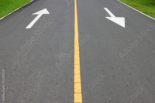 Wallpaper Mural lines and signs on road Torontodigital.ca