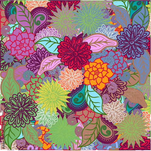 Flowers pattern. vector