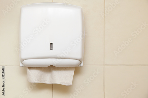 Fotografie Paper towel dispenser in the bathroom