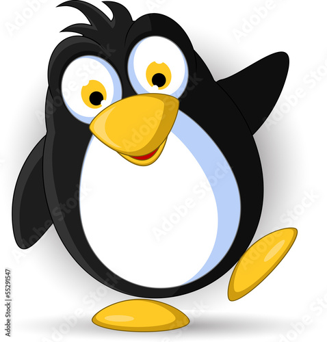 happy penguin cartoon