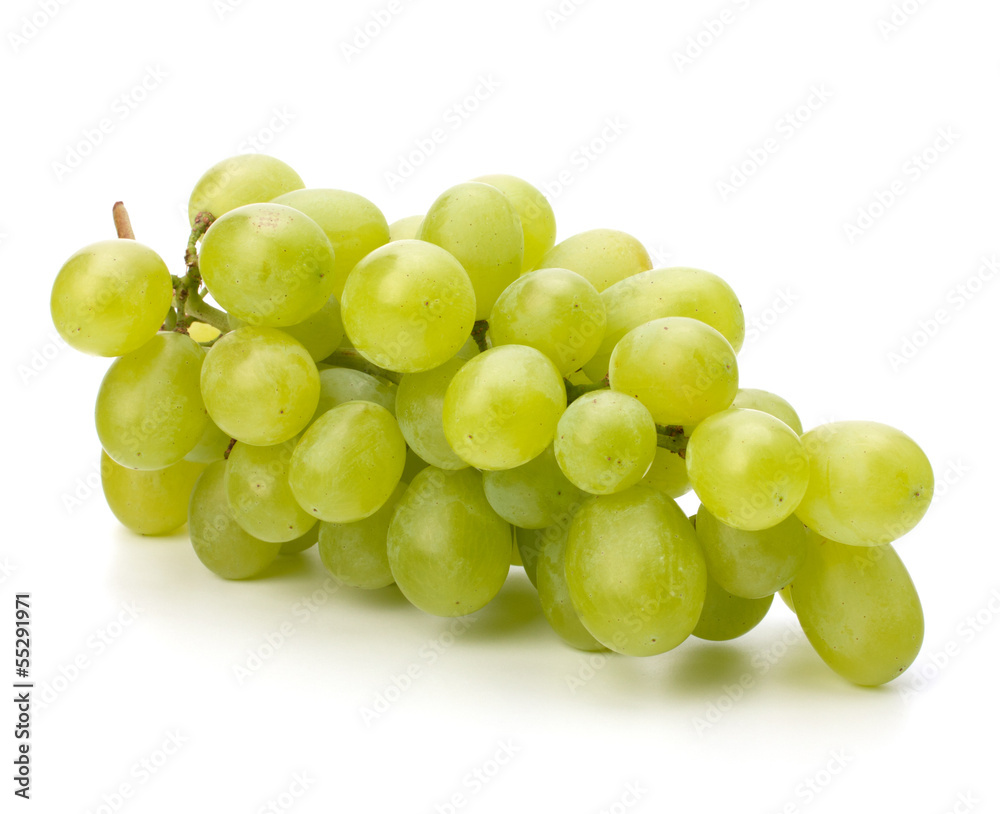 Perfect bunch of white grapes