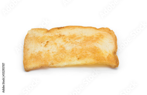 toast against white background