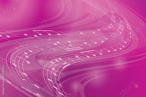 music wavy pink background - vector