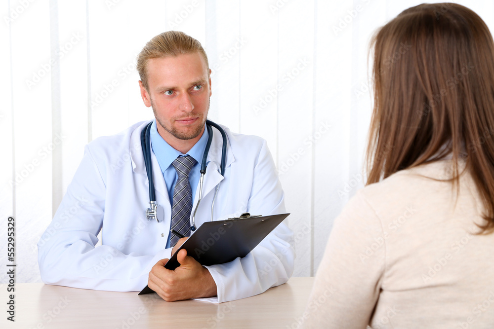 Fototapeta premium Doctor and patient at office