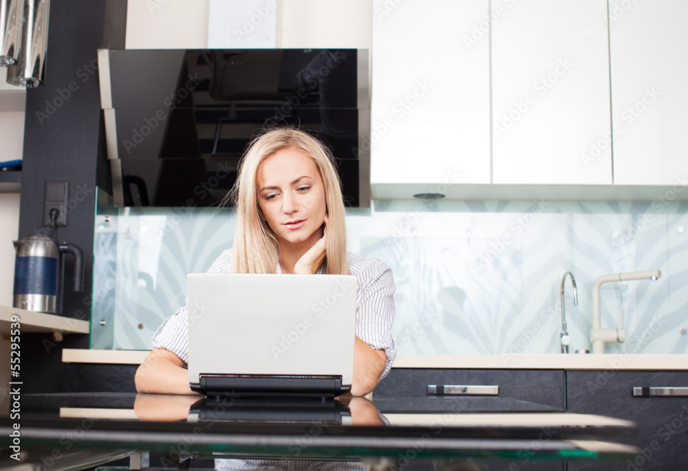 Woman with laptop Woman with laptop