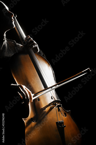 Cello cellist playing