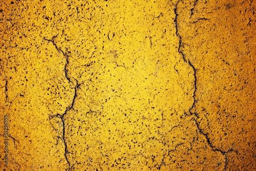 cracked yellow road texture