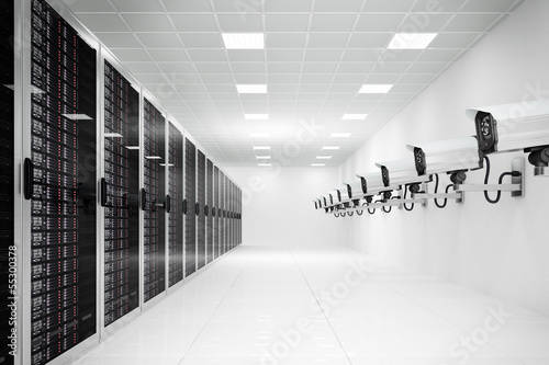 datacenter with cctv camera