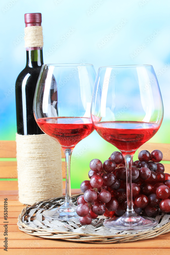 Obraz premium Glasses of wine