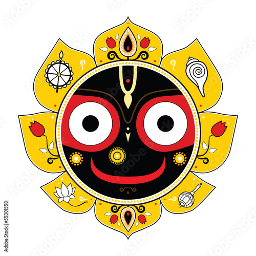 Jagannath. Indian God of the Universe.
