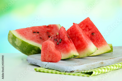 Fresh ripe watermelon, outdoors