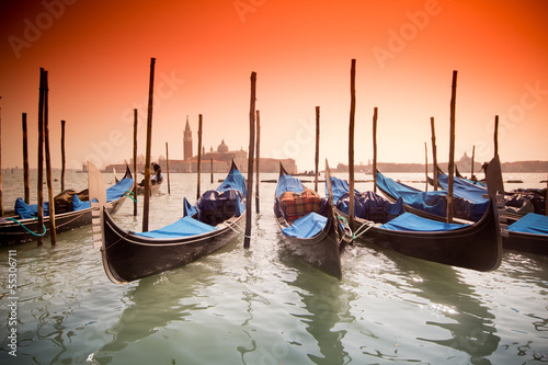 Venice, Italy with gondolas © Csák István