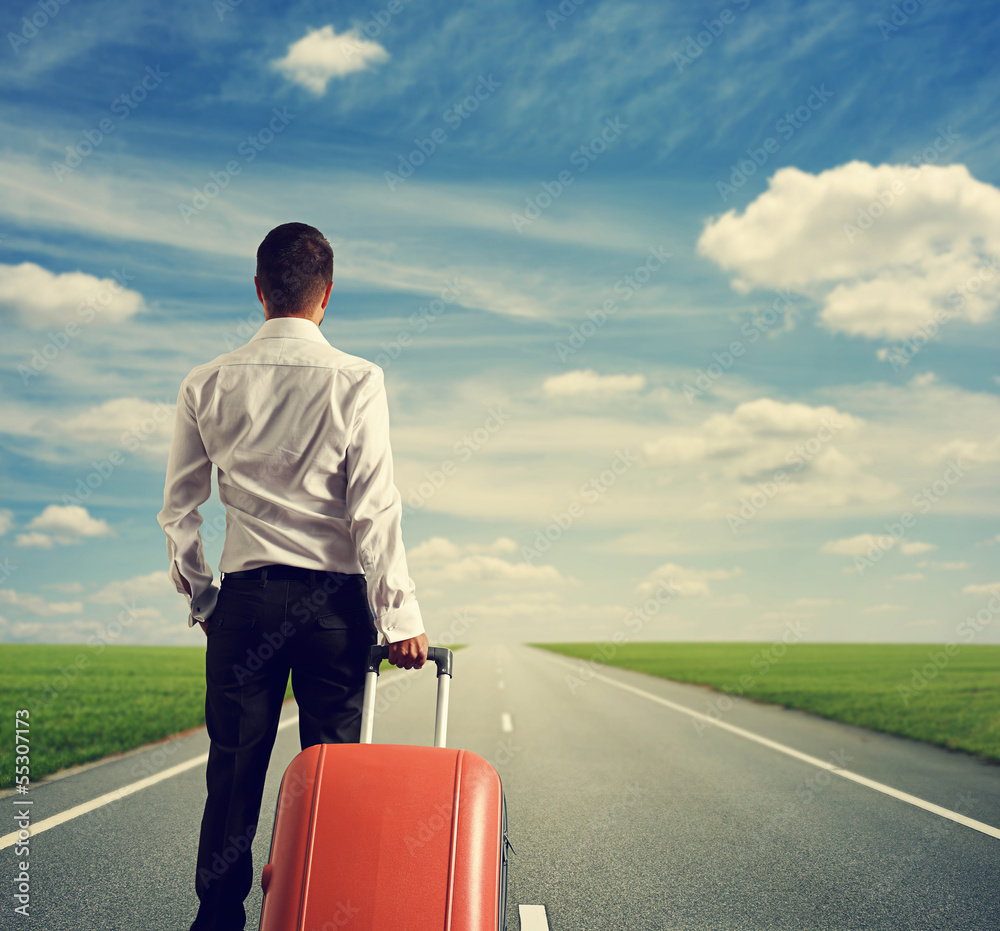 © ArtFamily - man with suitcase ready for vacation © ArtFamily - man with suitcase ready for vacation