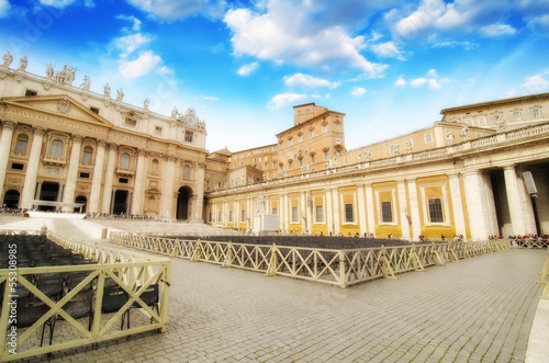 Beautiful View of St Peter Square in Rome, Italy