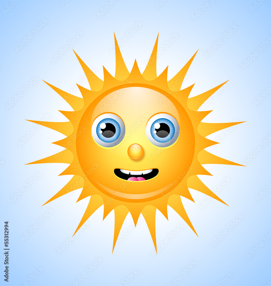 Cute Sun Character
