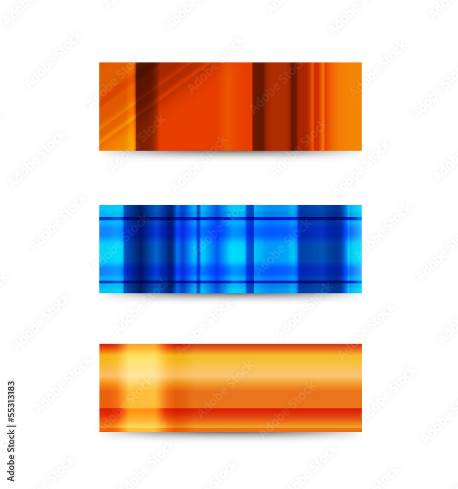 Fototapeta premium Set banners, easy editable