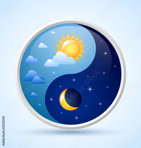 Day and night symbol