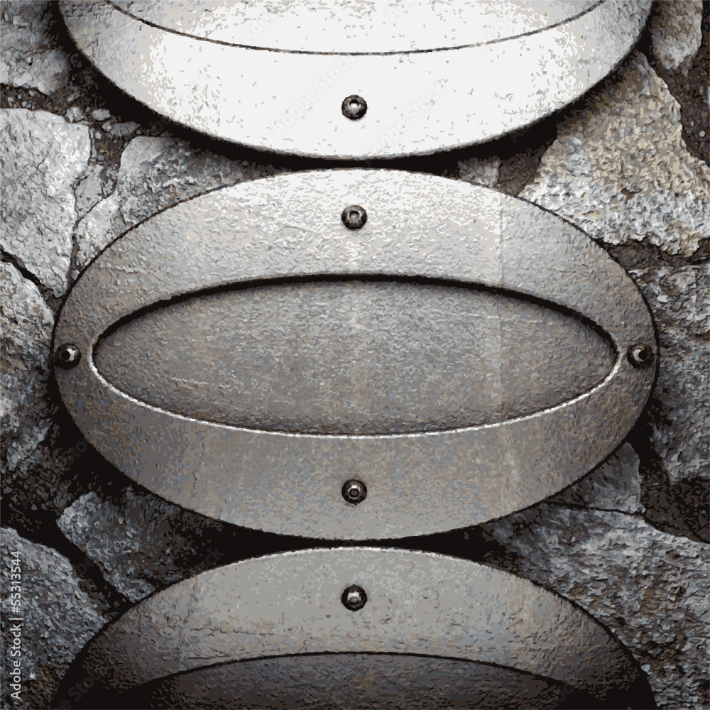 metal and stone background