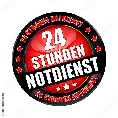 Bügel Button Black 24 Stunden Notdienst