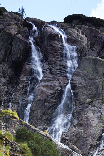 mountain waterfall