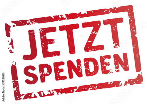 Roter Stempel Jetzt Spenden