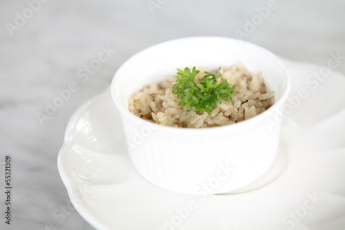 rice with herb photo