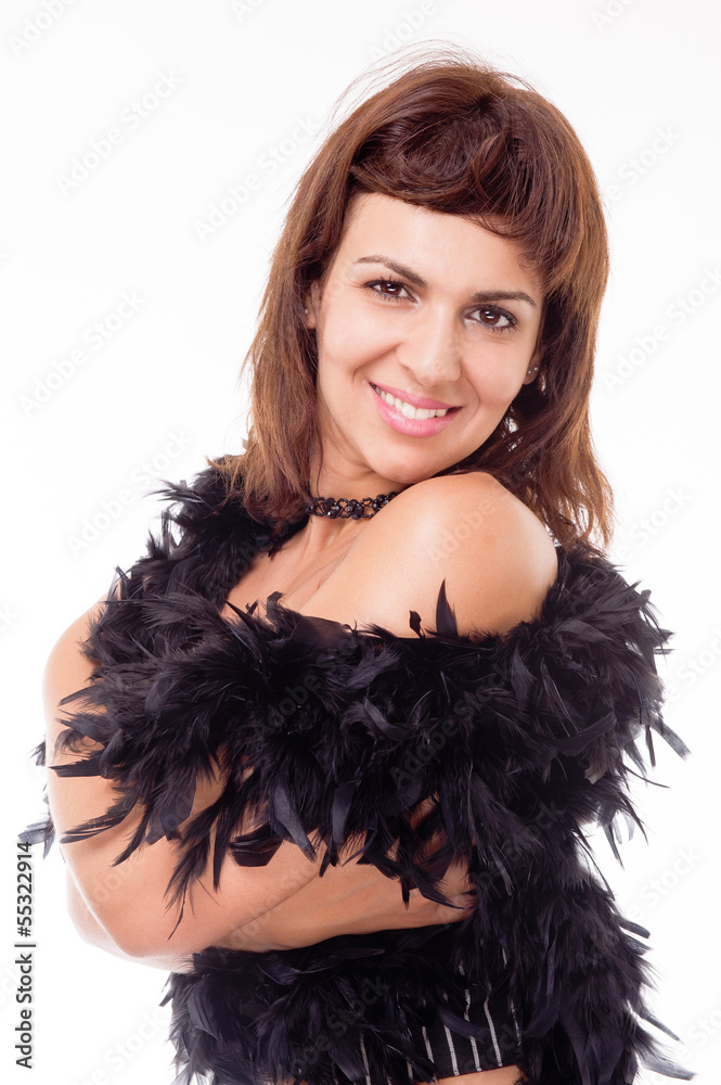 sensual woman posing and smiling sensual woman posing and smiling