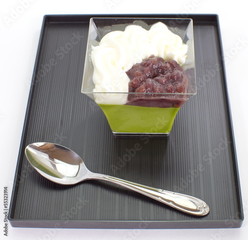 japanese macha pudding