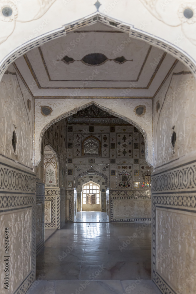 Amer (Amber) Fort, Mirror Palace (Sheesh Mahal)