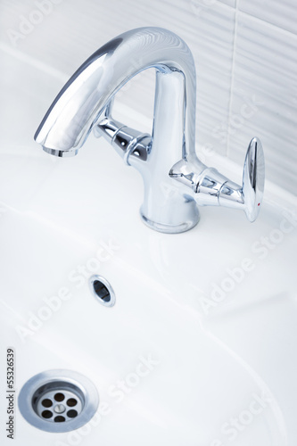 beautiful shiny faucet
