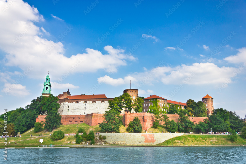 Obraz premium Beautiful medieval Wawel Castle, Cracow, Poland