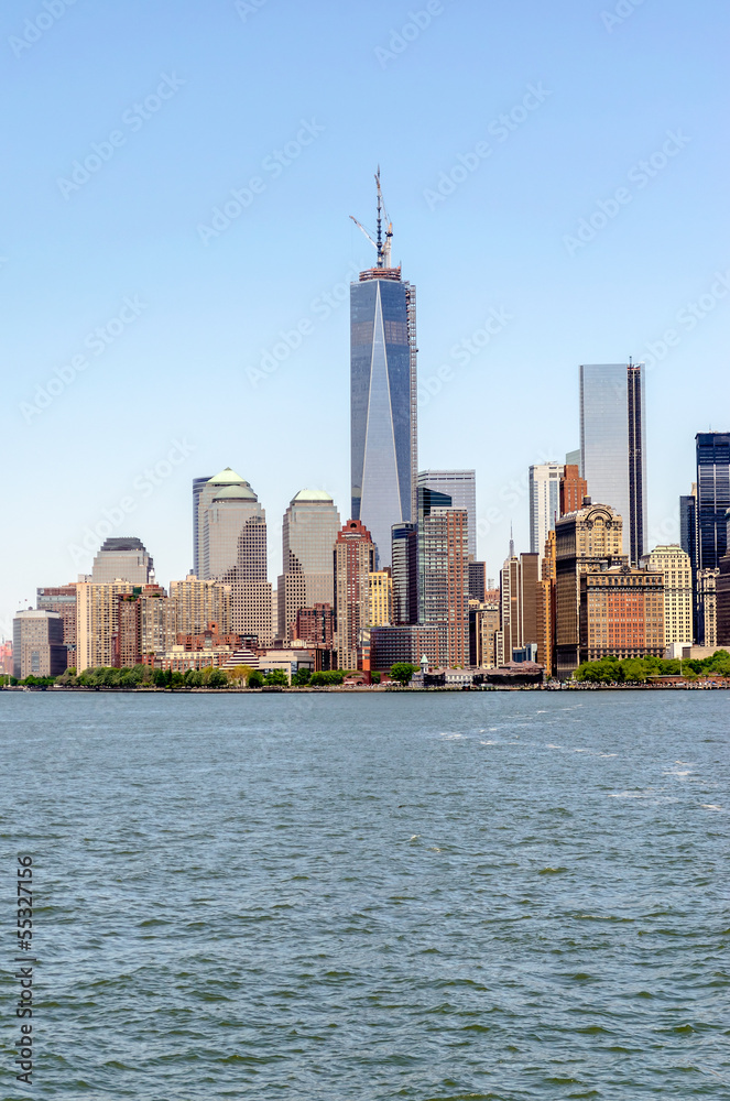 Naklejka premium Manhattan Skyline