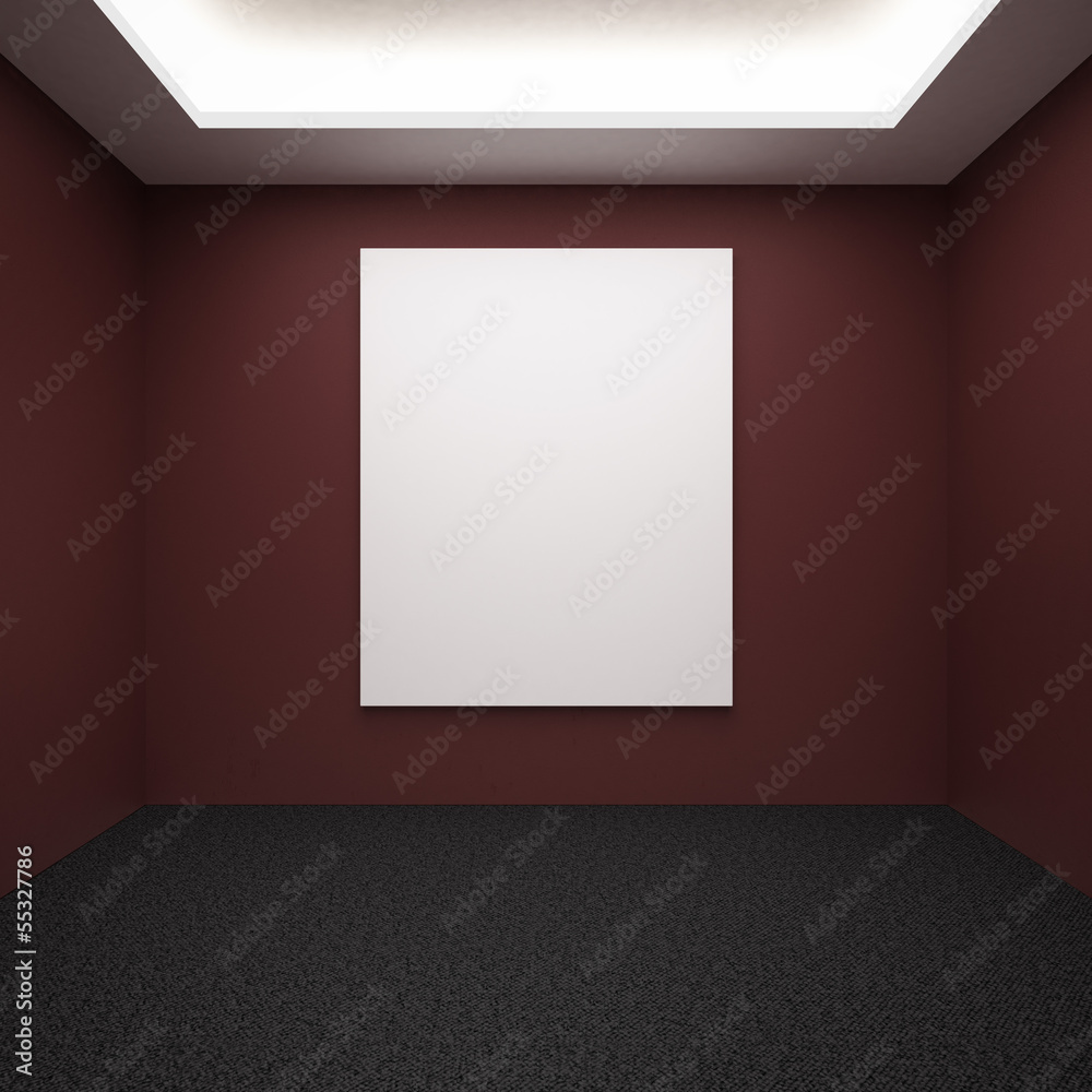 gallery interior with red doors gallery interior with red doors