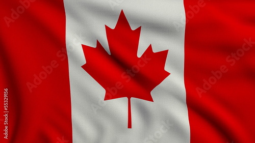 Flag of Canada looping