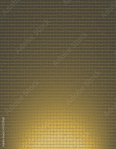 wall background with golden light