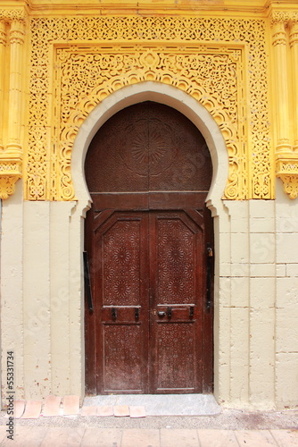 Arabic oriental styled door in Rabat, Morocco © alessandro0770
