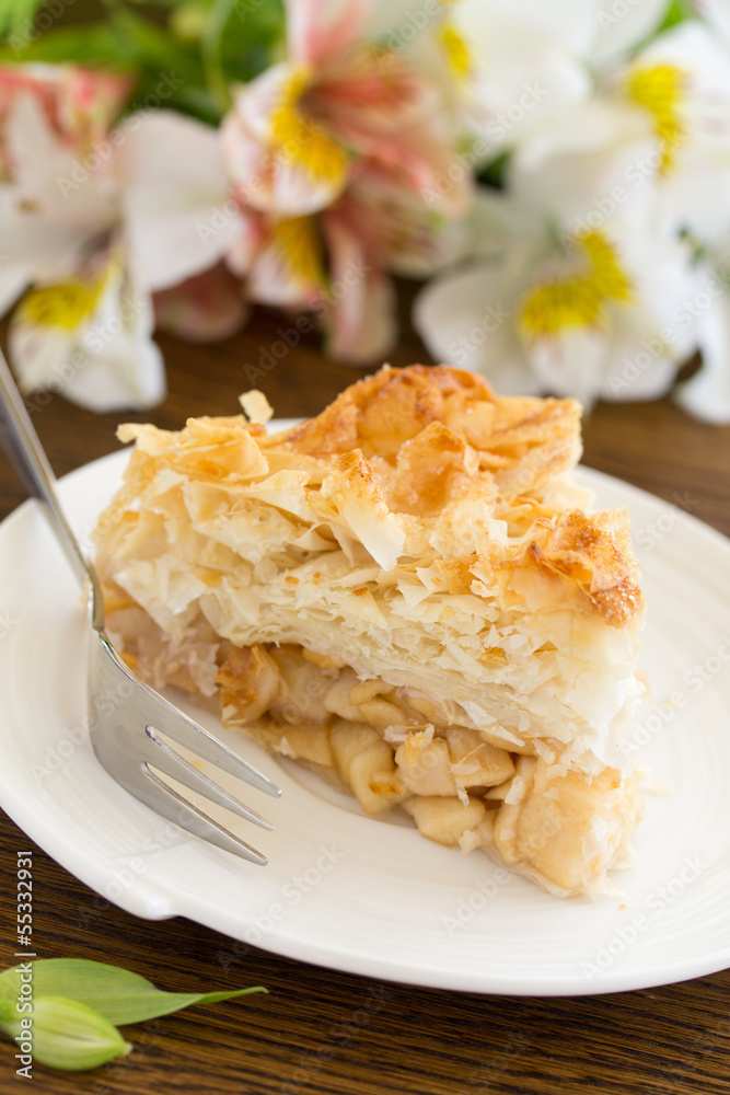 Apple pie of phyllo dough. Apple pie of phyllo dough.