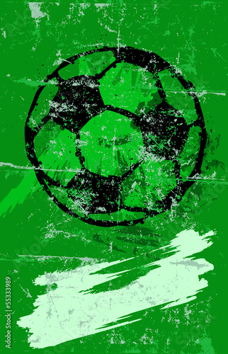soccer / football Illustration, free copy space