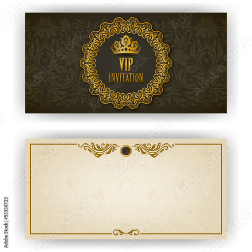 Elegant template for vip luxury invitation