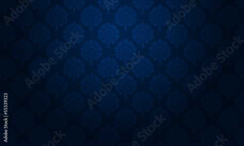 background baroque floral bleu