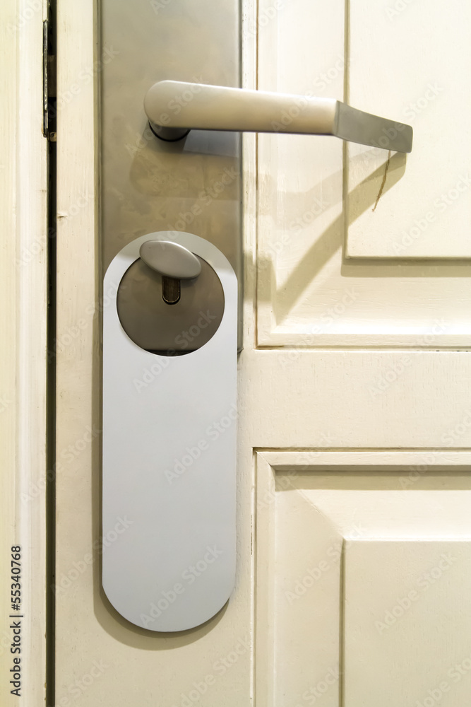 Door Handle with Hanging Sign Door Handle with Hanging Sign