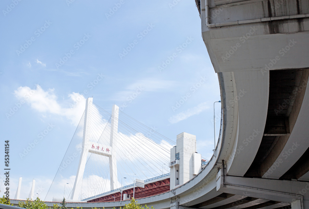 Fototapeta premium nanpu Brücke shanghai