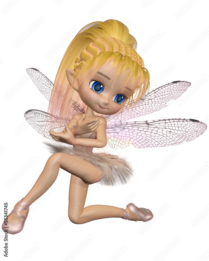 Toon Dragonfly Ballerina Fairy - Pink Toon Dragonfly Ballerina Fairy - Pink