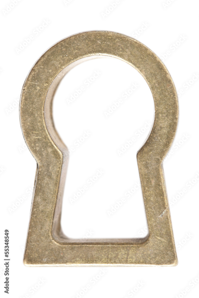 Keyhole white background Keyhole white background