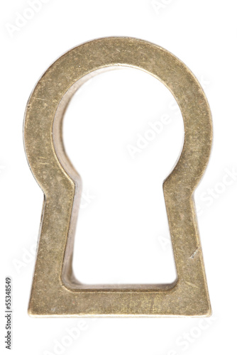 Keyhole white background