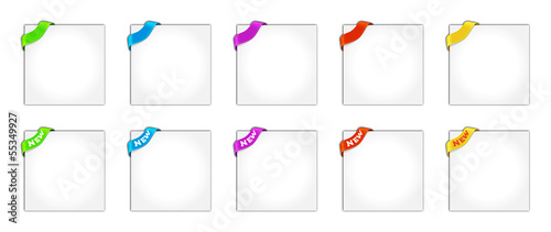 Set of stickers for promotional advertising